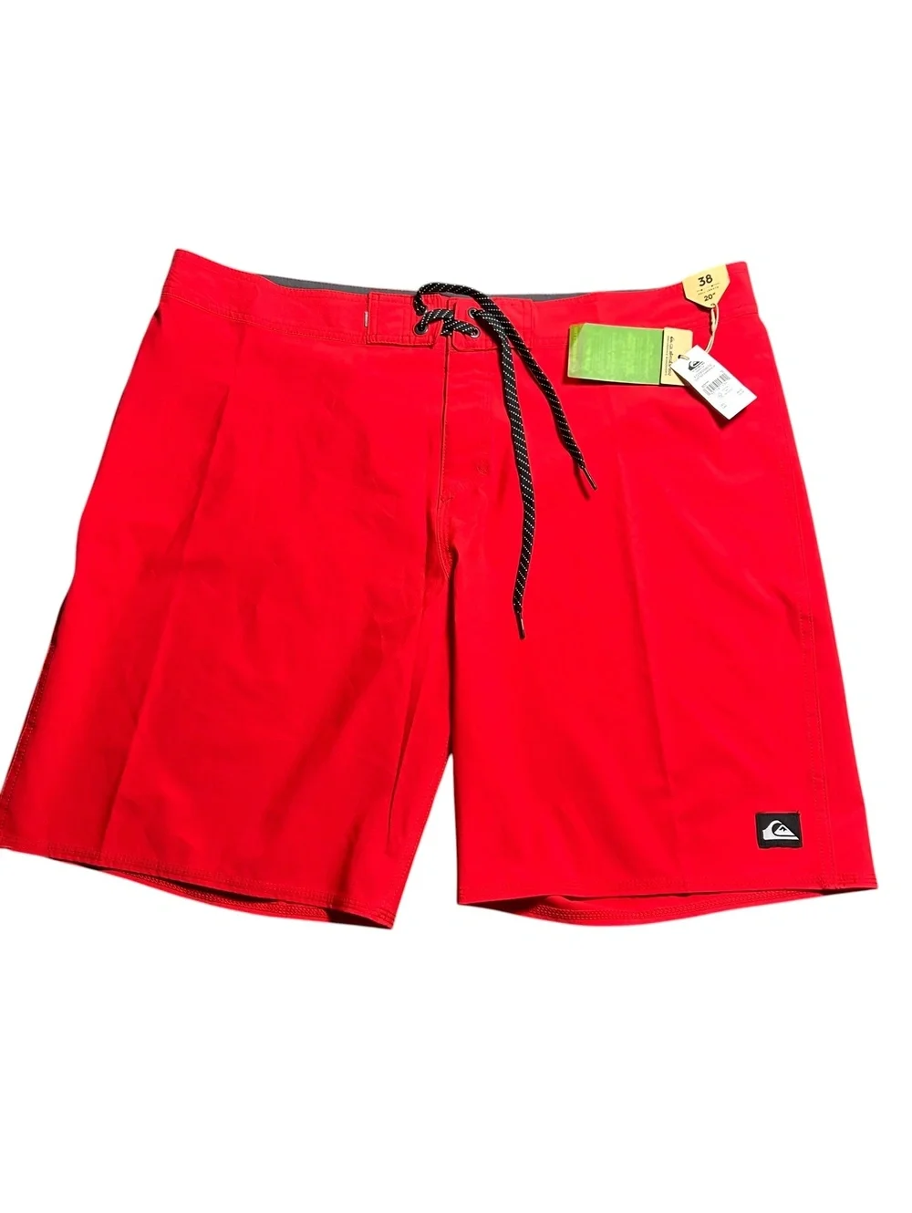 QUICKSILVER Men’s Red SURFSILK KAIMANA beach 20’ board shorts size 38 NWT
